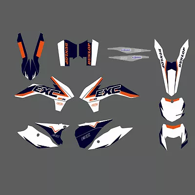 Team Graphics Kit Decals Sticker For KTM EXC 125 250 300 350 450 500 2014-2016 • $100.09