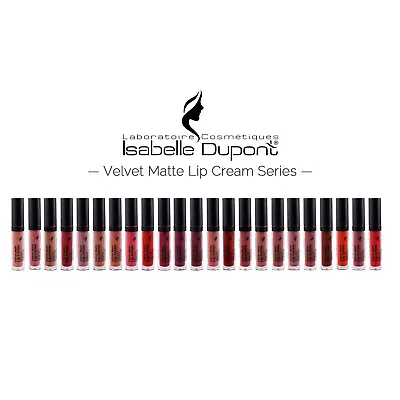 Matte Velvet Lipgloss - Kiss-proof Moisturising 22 Colour By Isabelle Dupont  • £1.99