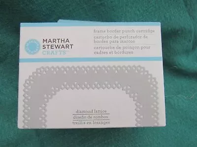 NIB Martha Stewart Crafts Frame Border Punch Cartridge  Diamond Lattice .   • $4.53