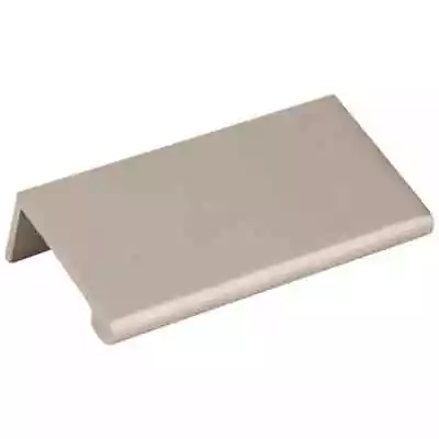 3  Satin Nickel Contemporary Kitchen Cabinet Tab Pull Drawer Edge Pulls Knob • $5.85