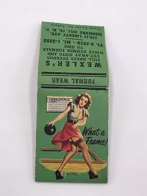 Vtg Feature Matchbook WEXLER'S What A Frame Formal Wear Cincinnati 2 Ohio • $22.95