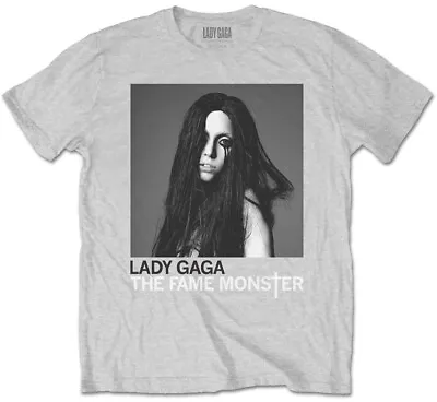 Lady Gaga Fame Monster Grey T-Shirt OFFICIAL • £16.59