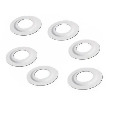 6 X White Lamp Shade Adapter Reducer Ring Made From Plate Washer • £4.53