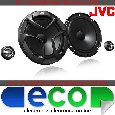 £49.99 • Buy Toyota Avensis 05-14 JVC 16cm 600 Watts 2 Way Front Door Car Component Speakers