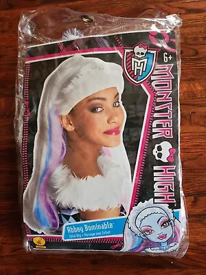 Monster High Abbey Bominable Childs Wig Rubies Halloween Costume • $19.99