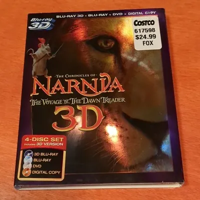 The Chronicles Of Narnia The Voyage Of The Dawn Treader 3D Blu-ray Tilda Swinton • $21