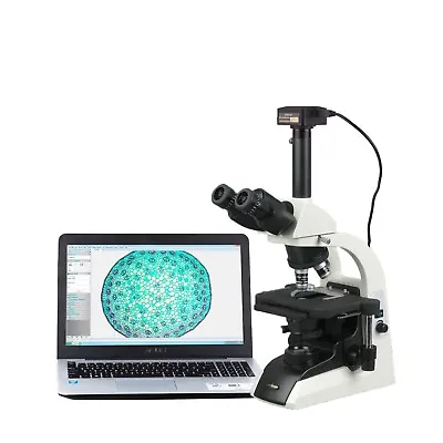 AmScope 40X-2500X Infinity Plan Trinocular Biological Microscope + 18MP Camera • $1603.99