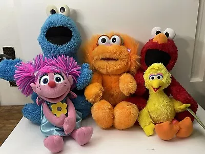 Sesame Street Plush Elmo Big Bird Abby Cookie Monster Zoey -Lot Of 5 • $28