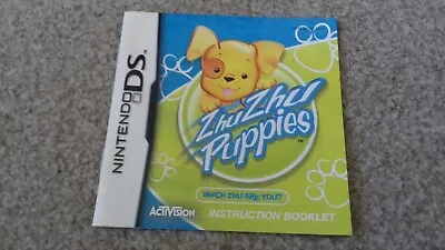 Nintendo Ds Booklet Instructions Manual Zhu Zhu Puppies • £1.49