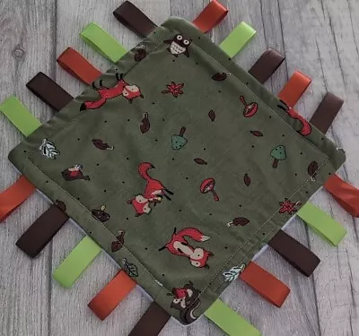 Woodland Taggy Blanket 8  Pet Blanket Gift Baby Accessories Clothes Label Tag • £5.95