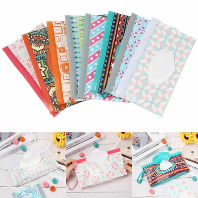 Travel Wet Wipe Bag Pouch Baby Care Tissue Case Reusable Refillable Wet Wipe Bag • $7.23