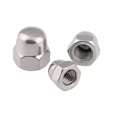 Hex Acorn Cap Nut UNC 8# 10# 1/4 5/16  3/8 Hexagon Dome Cover Nuts 304 Stainless • $1.68