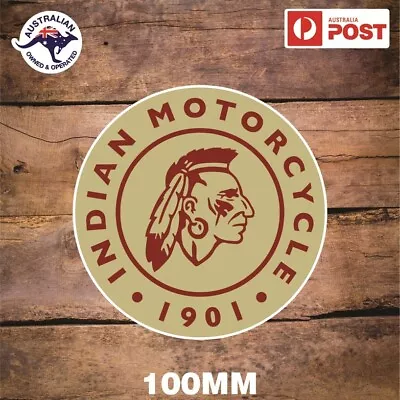 Indian Motorcycle Sticker Decal Retro Vintage Logo 1901 • $6.10