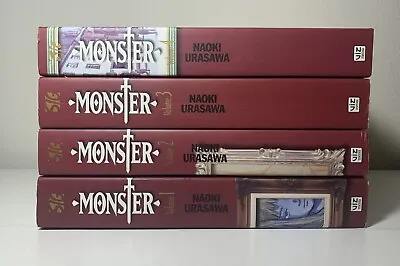 Monster: The Perfect Edition Manga 1-4 English Naoki Urasawa Good Condition • $80