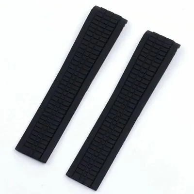 21 Mm Black Rubber Strap Watch Band For Patek Phillipe Aquanaut 5164A 5167A • £45.59