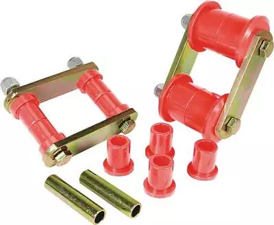 1960-74 Mopar B / E-Body Heavy Duty Shackles With Red Polyurethane Bushing Set • $191.99