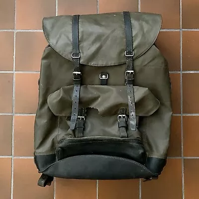 Vintage Swiss Military Army Rubberized Hiking Backpack Mountain Rucksack Bag • $69