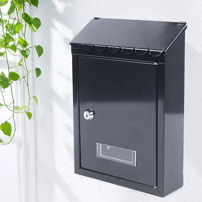 Modern Outdoor Waterproof Extra Large Drop Box Wall Mounted Mailbox With 2 Keys • $37
