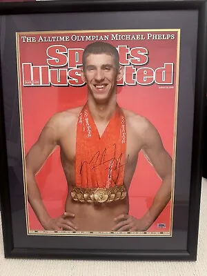 MICHAEL PHELPS Sports Illustrated Olympic Swimming POSTER 8 GOLD MEDALS!! • $220