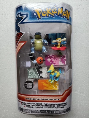 $25 • Buy Pokémon 4-figure Gift Pack Series 1 Blastoise Flabèbè Fletchling Manectric Tomy