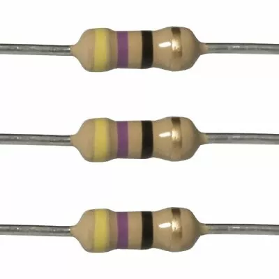 10 Pack~100PACK 47 Ohm Ω  5% Tolerance 1/4W 0.25 Watt Carbon Film Resistor • $2.79