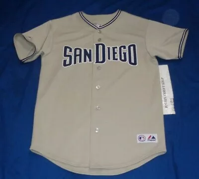 San Diego Padres Majestic Vintage Mlb Baseball Jersey  Youth Large • $50