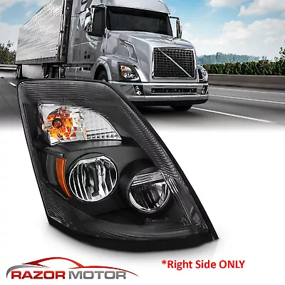 2004-17 Replacement Black LED Headlight Right Passenger Side For Volvo VNL VNX • $319.86