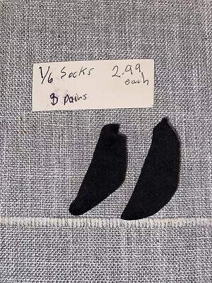 1:6 Scale Figure Loose Gear Accessories Black Socks #9 • $2.99