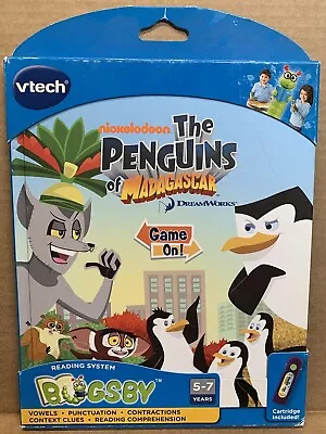 Bugsby Reading System  The Penguins Of Madagascar  [Brand New Book & Cartridge] • $27.99