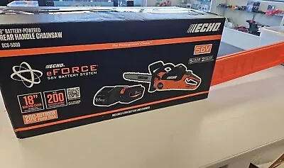 ECHO DCS-5000 EFORCE 56V Cordless 18  Rear Handle Chainsaw + Battery Charger NEW • $249.99