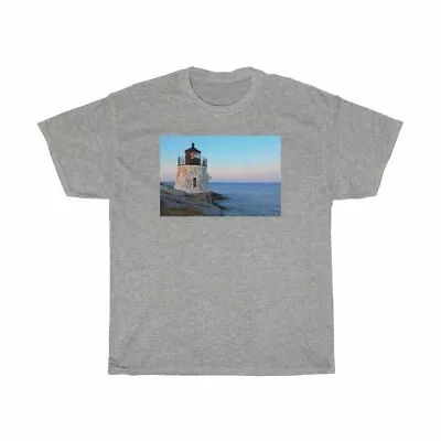 Light House In Rhode Island - Unisex Heavy Cotton Tee • $33