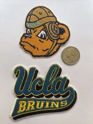(2) UCLA Bruins Vintage Embroidered Iron On Patches Patch 3.5  X 3 & 2.5” X 2.5” • $10.59