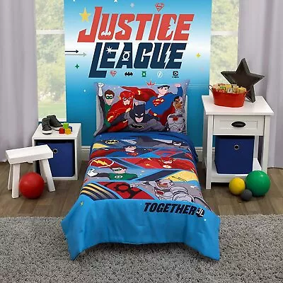 Warner Brothers Justice League 4 Piece Toddler Bedding Set - Batman... • $19.95