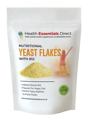 Vegan Nutritional Yeast Flakes - B12 Fortified Superior Nooch - Extra Tasty • £1.99