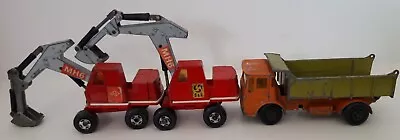 3 X Matchbox Vehicles Inc 2 X Excavators And A Leyland Tipper Truck. As Seen • £2.99