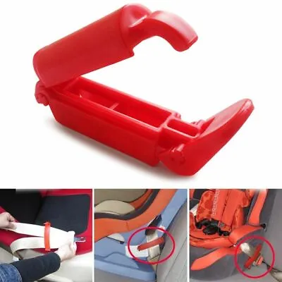 Buckle Car Seat Safety Fixed Clamp Lock Buckle Seatbelt Adjuster Clip Belt Clip • £3.40