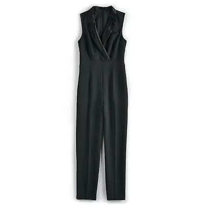 $29.99 • Buy Jason Wu Kohls Black Tuxedo Sleeveless W/ Pockets Lined Jumpsuit Size 2