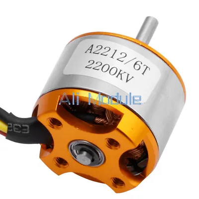 Brushless A2212 2200KV 6T Motor Outrunner For RC Aircraft Quadcopter Helicopter • £5.42