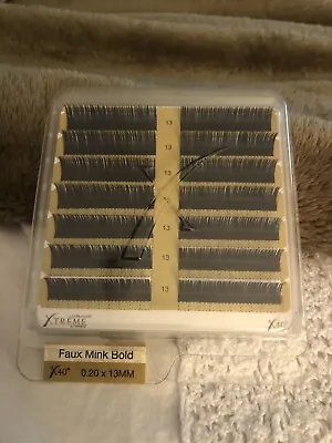 $20 • Buy Xtreme Lashes Extensions Faux Mink Bold X40 0.10 X 10mm Mink Bold