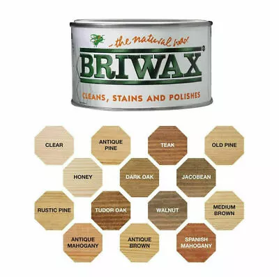 Briwax Original Natural Wax Polish Wood Furniture Cleans Stains All Colours  B2 • £24.33