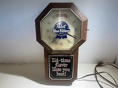 Vintage 20  Pabst Blue Ribbon Old Time Wall Clock • $79.95