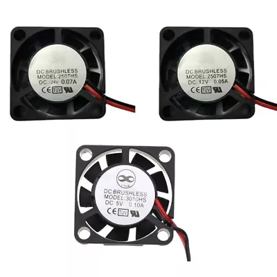 Ultra-miniature Brushless Fan Electric DC5V/12V/24V 2507 Mini Tiny Cooling Fan • £5.52