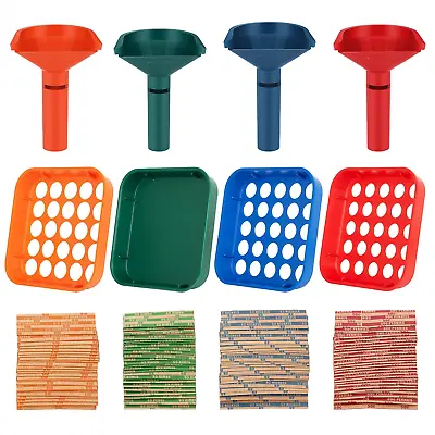 100PCS Coin Counters & Coin Sorters - 4 Color Coded Coin Sorting Tray And Coin C • $29.08