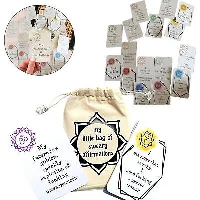 16Pcs Positive Affirmations Card Swear Cards Funny Birthday Gift For Self Friend • $15.90