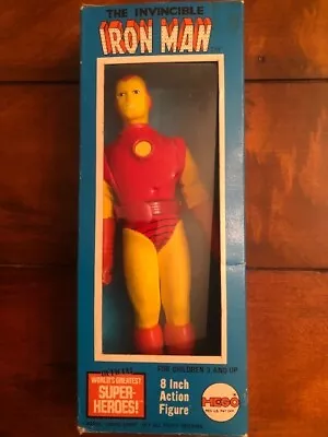 IRON MAN 8  Mego Action Figure Vintage 1974 Original Open Box Very Nice! • $600