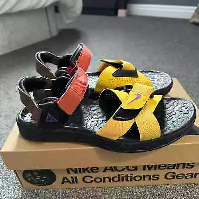 Brand New Nike ACG AIR Deschutz Multicolour Sandals Red Yellow Black UK 8 • £42