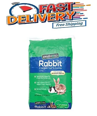 Feed Complete Rabbit Food Lbs 25 Pig Guinea Hamster Pellets World Small • $19.95