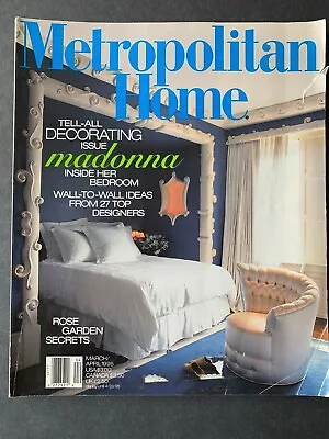 Metropolitan Home Magazine March 1995 1990's Lifestyle Recipes Ads • $13.99