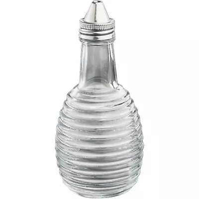 Vinegar Bottle Glass Shaker Beehive Glass Ribbed Oil Pot Cruets Condiment • £6.95