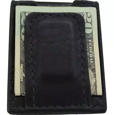 Black American Bison Money Clip Wallet With Credit Card Slots Quality USA Handcr • $49.99